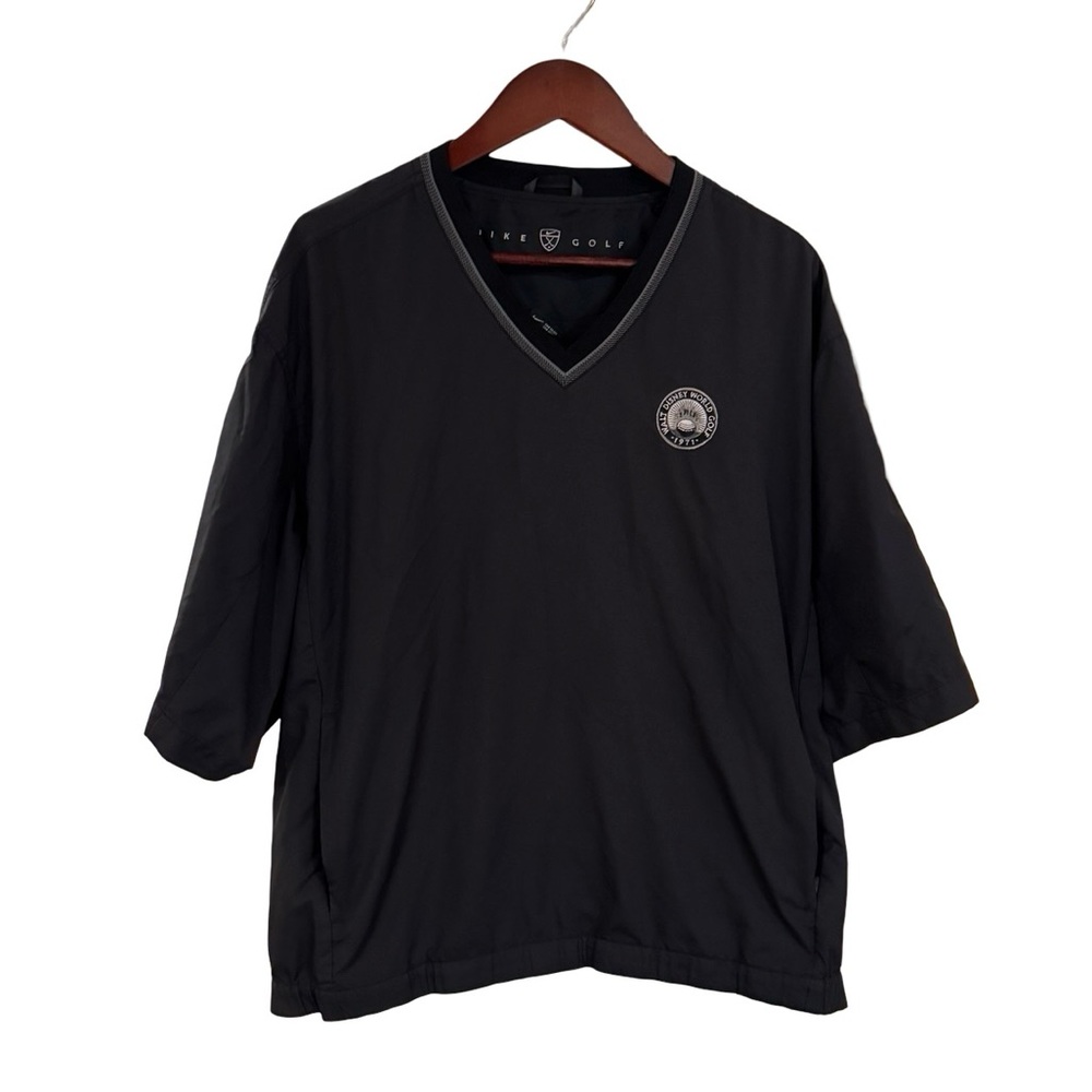 Walt Disney World Nike Golf Windbreaker Men's Black Pullover Sz L Collector Item